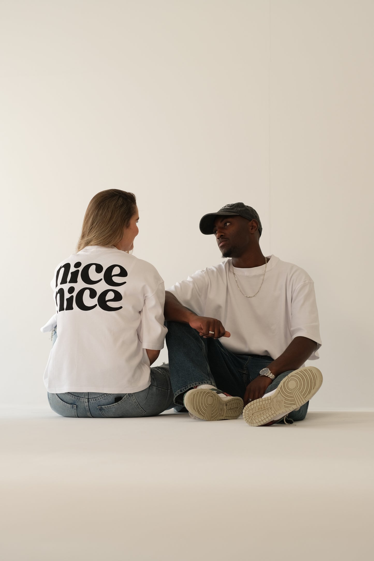 'Nice Nice' Boxy Cropped Tee